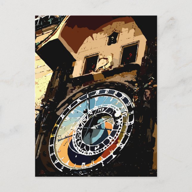 Praha Clock tower Postcard (Front)