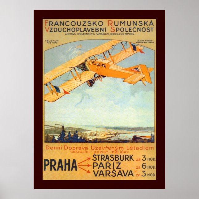 Praha ~ Franco Roumanie Poster (Front)