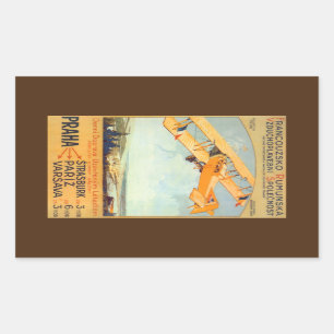 Praha ~ Franco Roumanie Rectangular Sticker