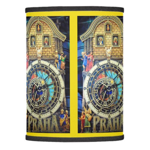 PRAHA PRAGUE ASTRONOMICAL WALL CLOCK 3 LAMP SHADE