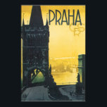 Praha Vintage Travel Poster<br><div class="desc">This product features Praha vintage travel poster artwork.
Like this design, but you want to tweak it? Just click on "Customize" to add text or adjust things to your liking.</div>