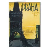 Praha Vintage Travel Poster (Front)