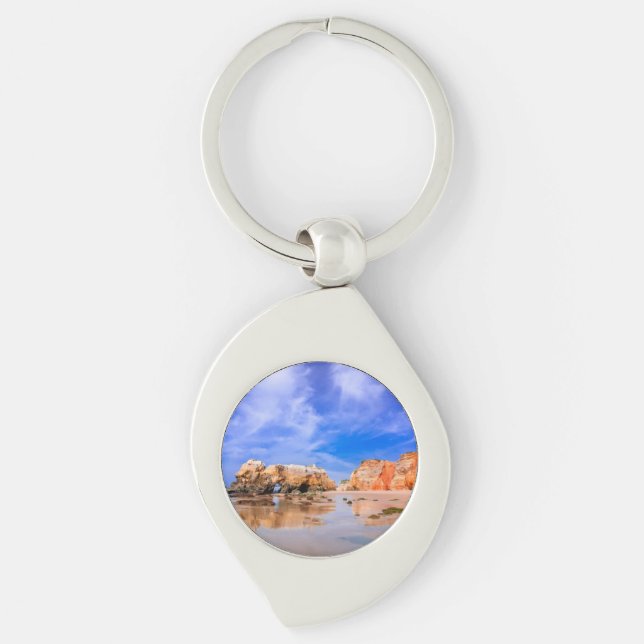 Praia da rocha Portugal Keychain (Front)