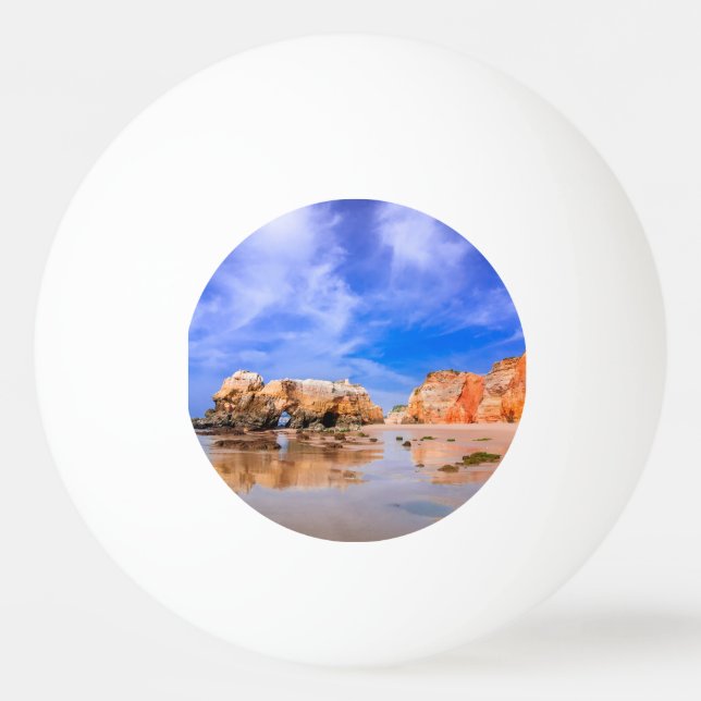 Praia da rocha Portugal Ping Pong Ball (Front)