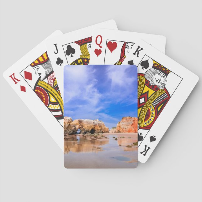 Praia da rocha Portugal Poker Cards (Back)