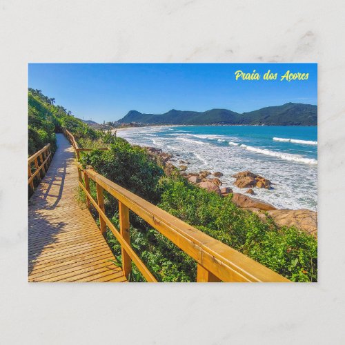 Praia dos Aores Florianpolis Brasil Postcard
