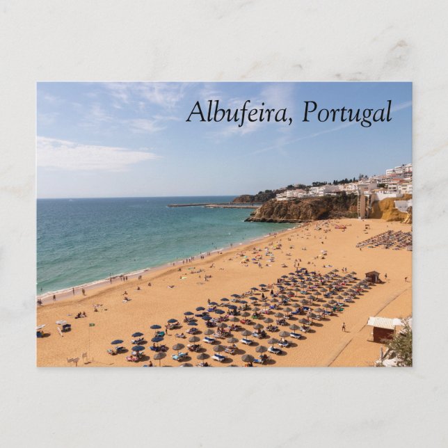 Praia dos Alemães, Albufeira, Algarve, Portugal Holiday Postcard (Front)