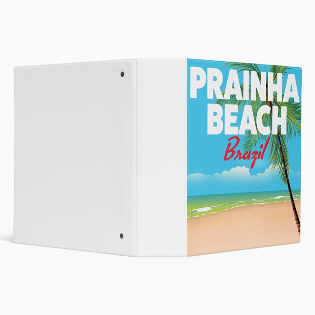 Prainha Beach Brazil 3 Ring Binder (Background)