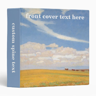 Prairie After Storm by Maynard Dixon, Vintage Art 3 Ring Binder
