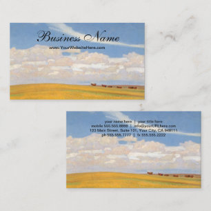 Prairie After Storm by Maynard Dixon, Vintage Art Business Card