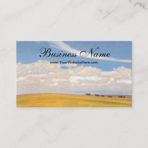 Prairie After Storm by Maynard Dixon Vintage Art Business Card