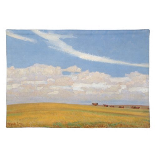 Prairie After Storm by Maynard Dixon Vintage Art Cloth Placemat