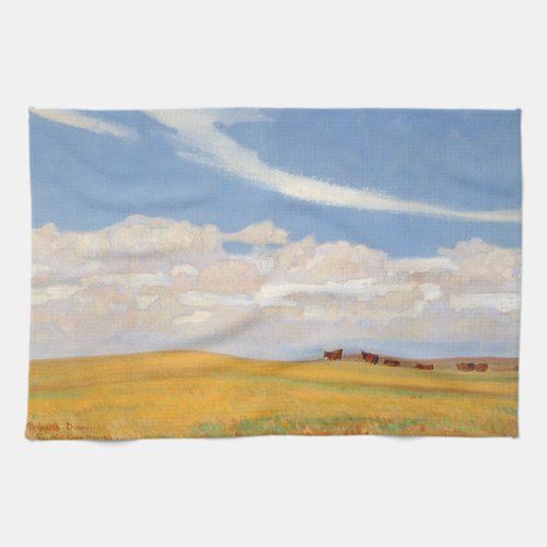 Prairie After Storm by Maynard Dixon Vintage Art Kitchen Towel