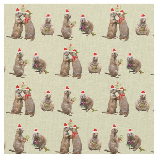 Prairie Christmas Fabric (Gold)