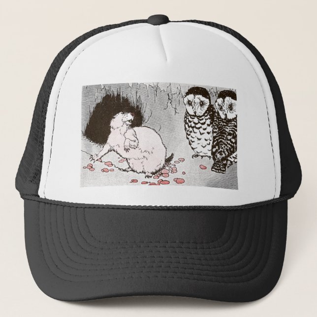 Prairie Dog and Owls in Burrow Trucker Hat (Front)