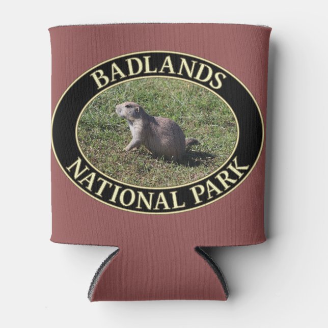 Prairie Dog at Badlands National Park in SD Can Cooler (Front)