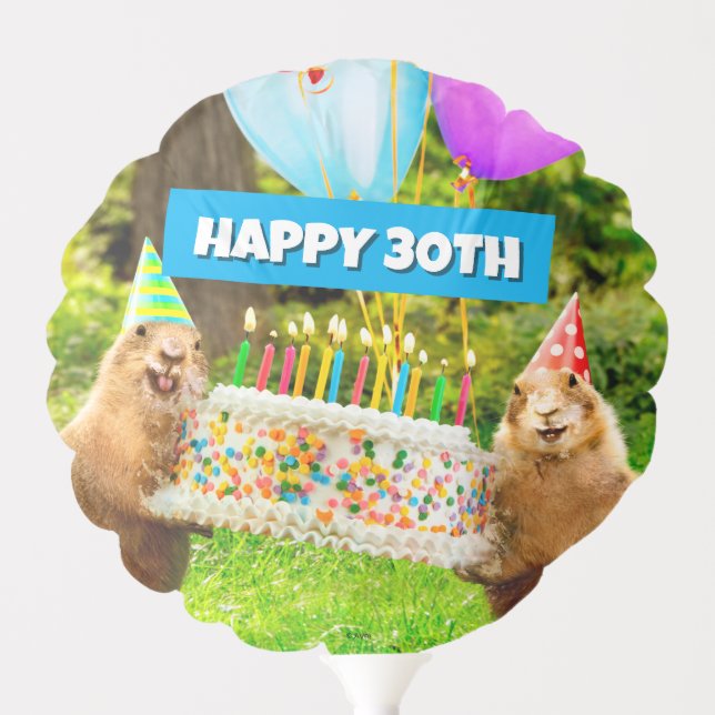 Prairie Dog Birthday Party Balloon (Front)