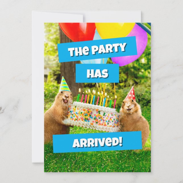 Prairie Dog Birthday Party Invitation (Front)