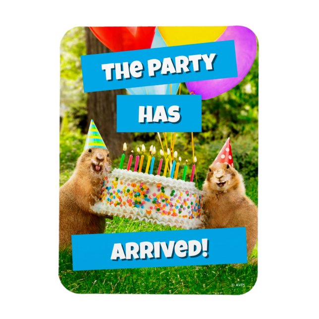 Prairie Dog Birthday Party Magnet (Vertical)