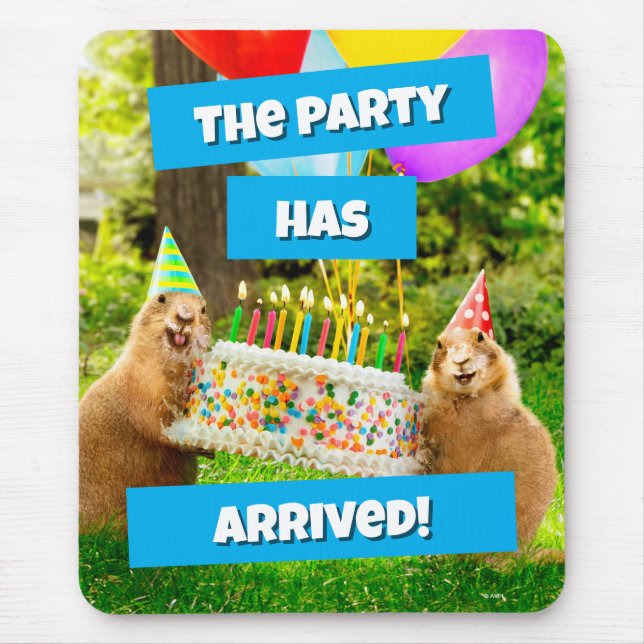 Prairie Dog Birthday Party Mouse Pad (Front)