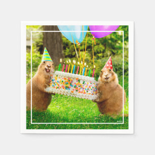 Prairie Dog Birthday Party Napkins