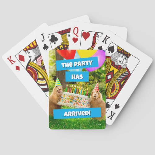 Prairie Dog Birthday Party Poker Cards