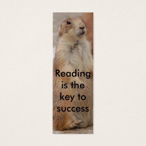 Prairie dog book mark ... business card template