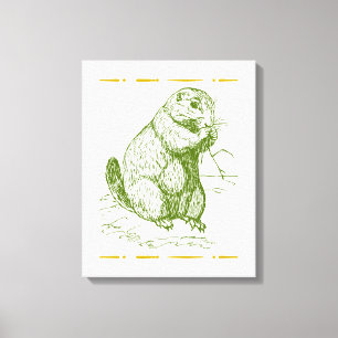 Prairie dog canvas print