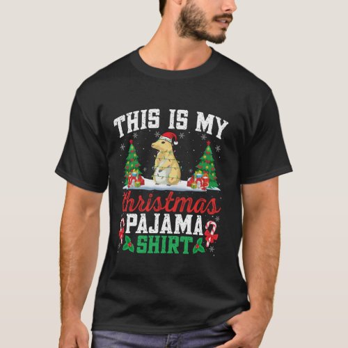 Prairie Dog Christmas Santa Hat Pajama Shirt Lover