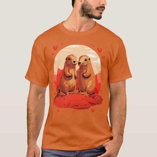 Prairie Dog Couple Valentine T_Shirt