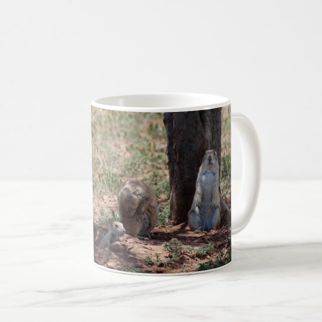 Prairie Dog Family Coffee Mug (Front Right)