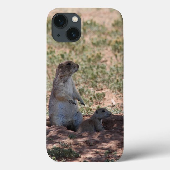 Prairie Dog Family iPhone Cases (Back)