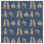 Prairie Dog Frenzy Fabric (Navy)
