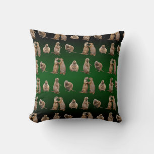 Prairie Dog Frenzy Pillow (Green Mix)