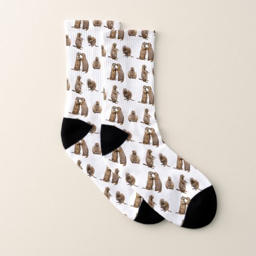 Prairie Dog Frenzy Socks (choose color)