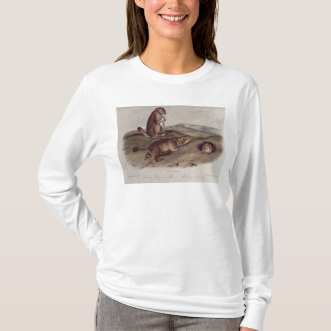 Prairie Dog from 'Quadrupeds of North America' T-Shirt (Front)