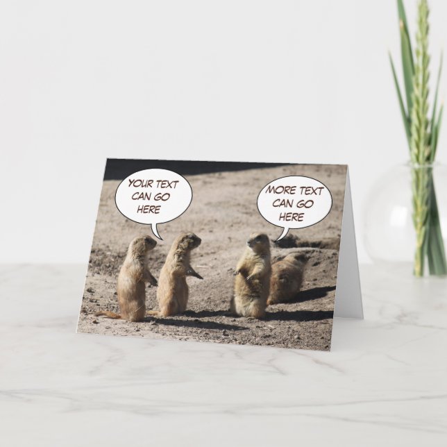 Prairie Dog Greeting Card (Front)