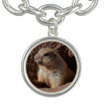 Prairie Dog in Hole Charm Bracelet