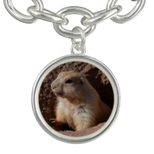 Prairie Dog in Hole Charm Bracelet