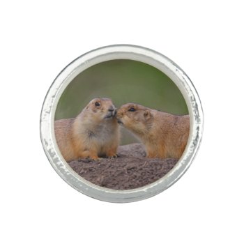 Prairie Dog Kiss Ring by WorldDesign at Zazzle