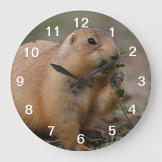 prairie dog large clock