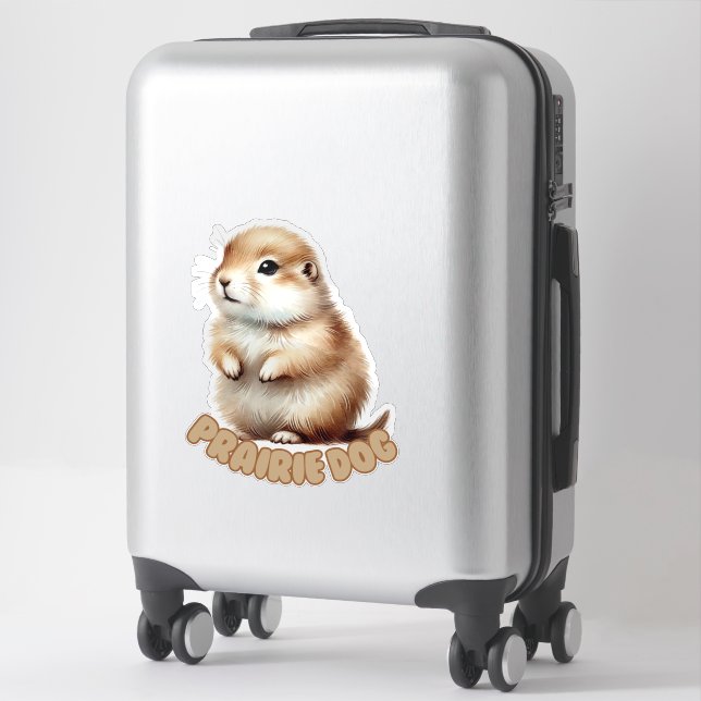 PRAIRIE DOG - NURSERY STICKER (Suitcase)