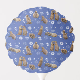 Prairie Dog Party Balloon (Blue)