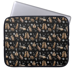 Prairie Dog Party Laptop Sleeve (Black)