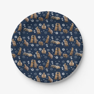 Prairie Dog Party Paper Plate