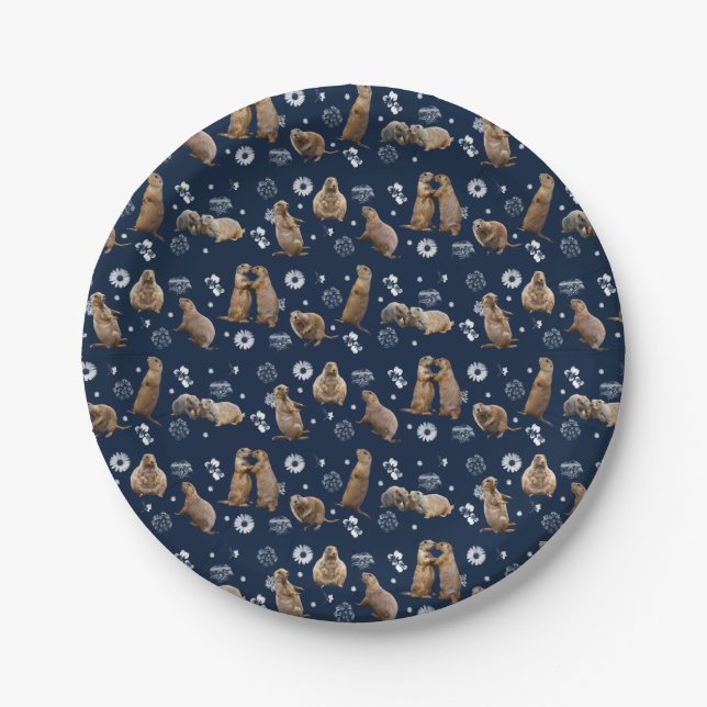 Prairie Dog Party Paper Plate (Front)
