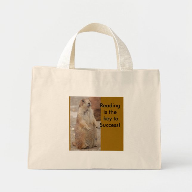Prairie dog - reading book bag (Front)