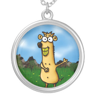 Prairie Dog Silver Plated Necklace