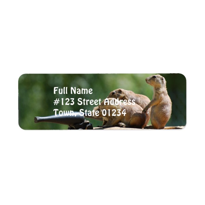 Prairie Dog Soldiers Mailing Labels 