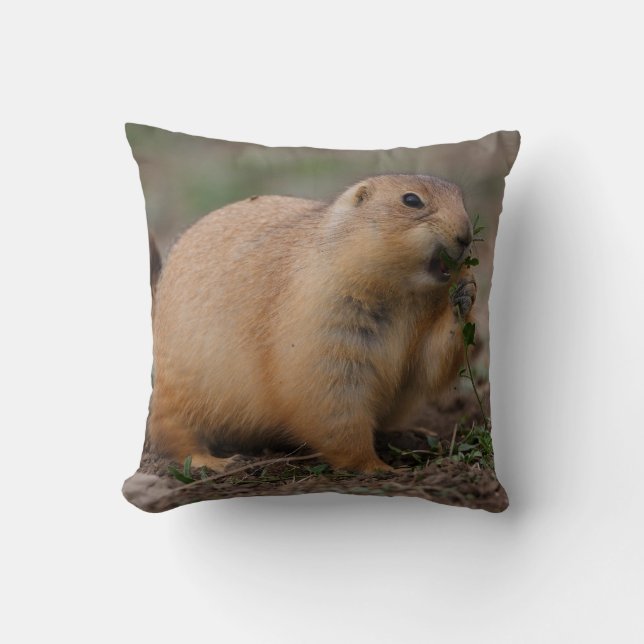 prairie dog throw pillow (Front)